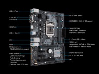 ASUS PRIME B360M-D B360 8th 1151 DDR4 2666MHz DVI VGA Anakart - 1